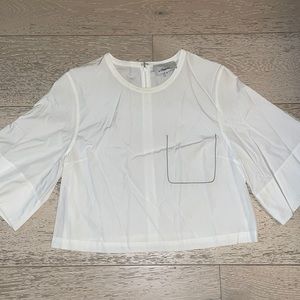 Phillip Lim cropped white shirt